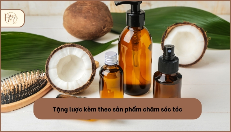 Tặng lược kèm theo sản phẩm chăm sóc tóc
