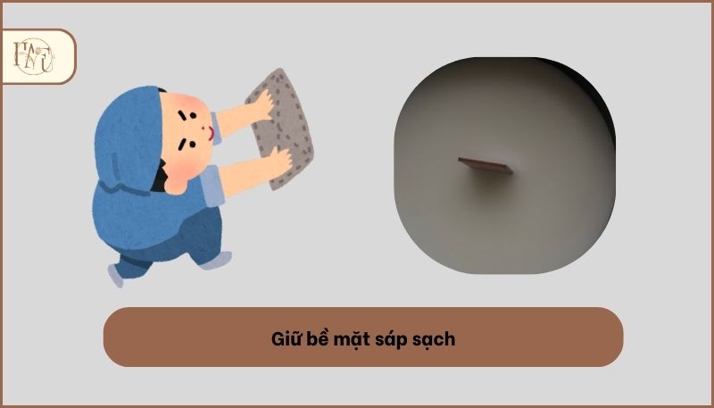 Giữ bề mặt sáp sạch
