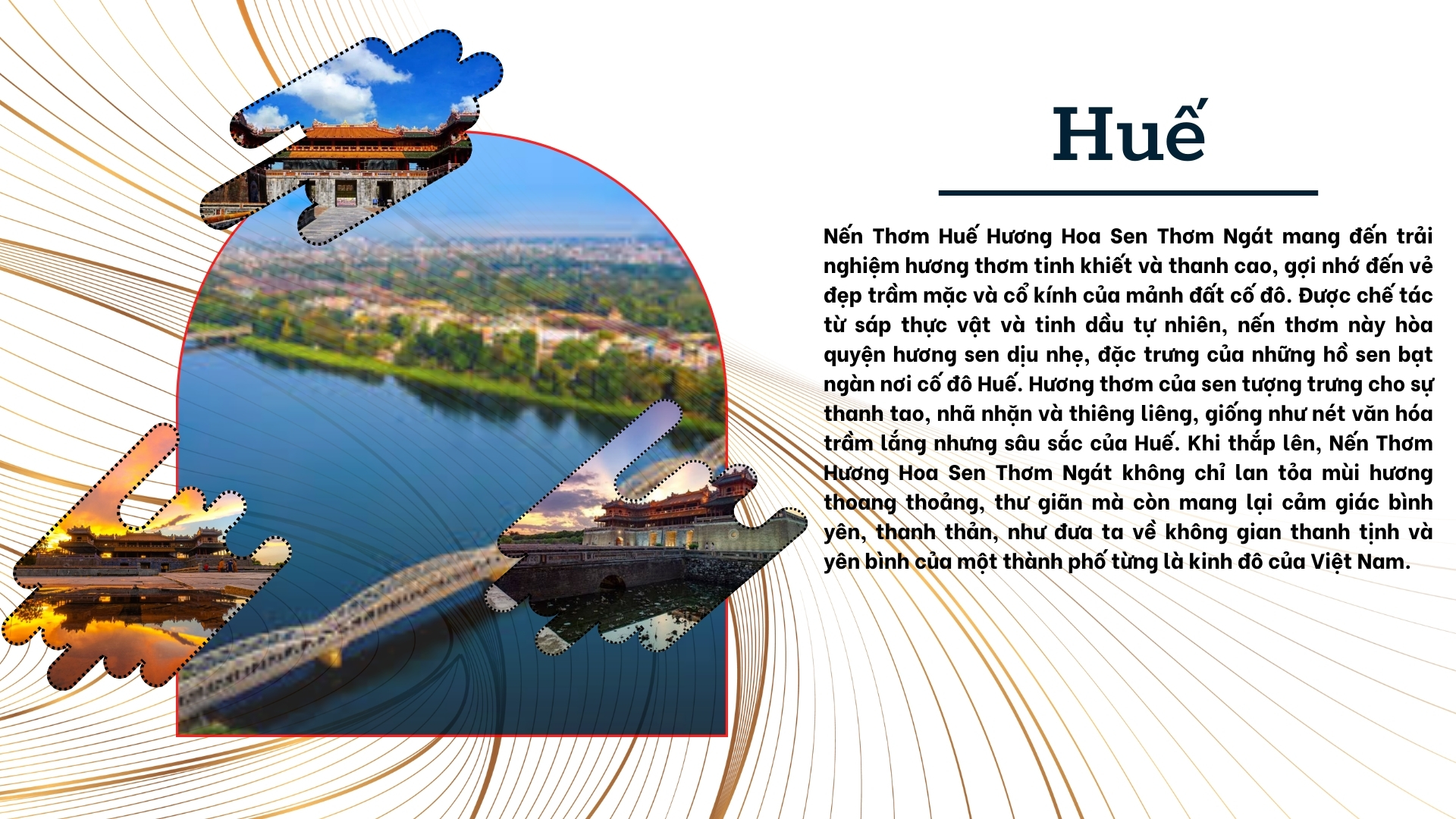Nến thơm Huế hương hoa sen thơm ngát